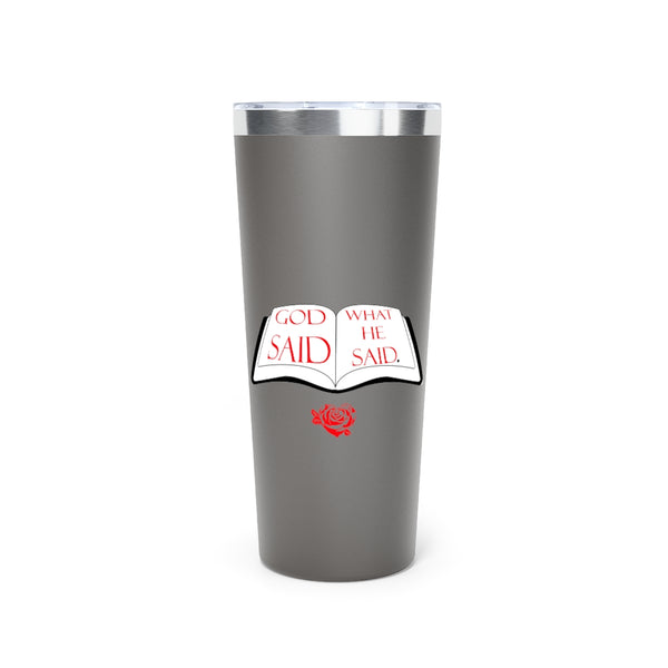 Copper Vacuum Insulated Tumbler, 22oz